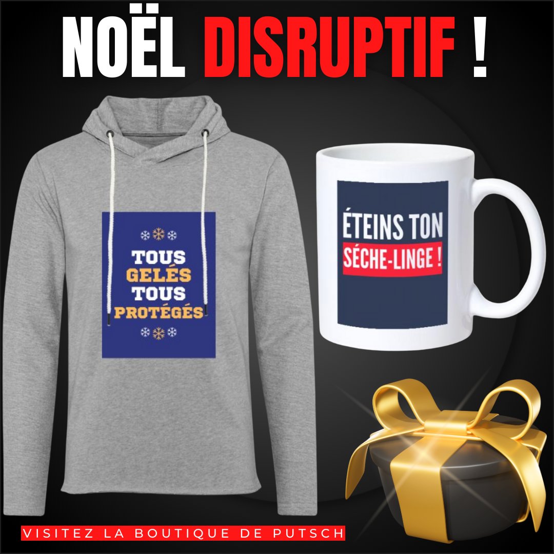 nicolasputsch's tweet photo. ⚡⚡⚡ Optez pour un Noël très très disruptif avec Putsch et préparez-vous au grand froid de la macronie! Des solutions et des cadeaux originaux sur la boutique de Putsch : https://t.co/mpJVwiywdL #CoupuresElectricite #energie #colroule https://t.co/tYpmYzsP6H