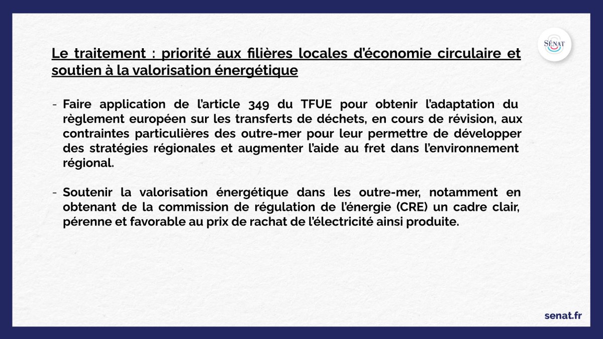 5 - Dans leur rapport, <a href="/GiseleJourda/">Gisèle Jourda</a> et Viviane Malet présentent 10 principales propositions pour redresser la situation dans les outre-mer. 🔽