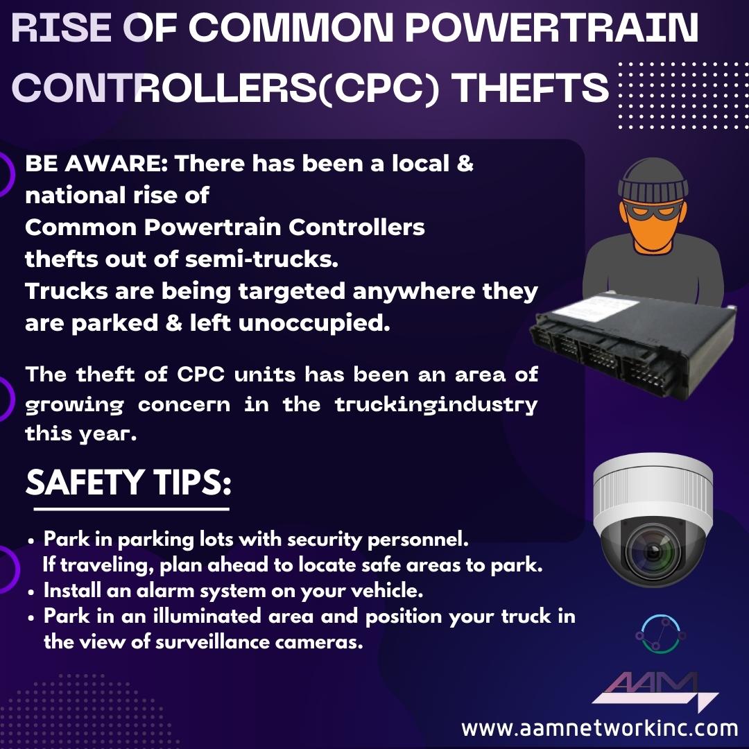 info_recruiting's tweet photo. ⚠️BE AWARE There has been a local&amp;national rise of Common Powertrain Controllers thefts out of semi-trucks.Trucks are being targeted anywhere they are parked &amp; left unoccupied. Many thefts have occurred at repair shops, truck yards, or even dirt lots used to store parked trucks. https://t.co/DBwnDt1Qlt