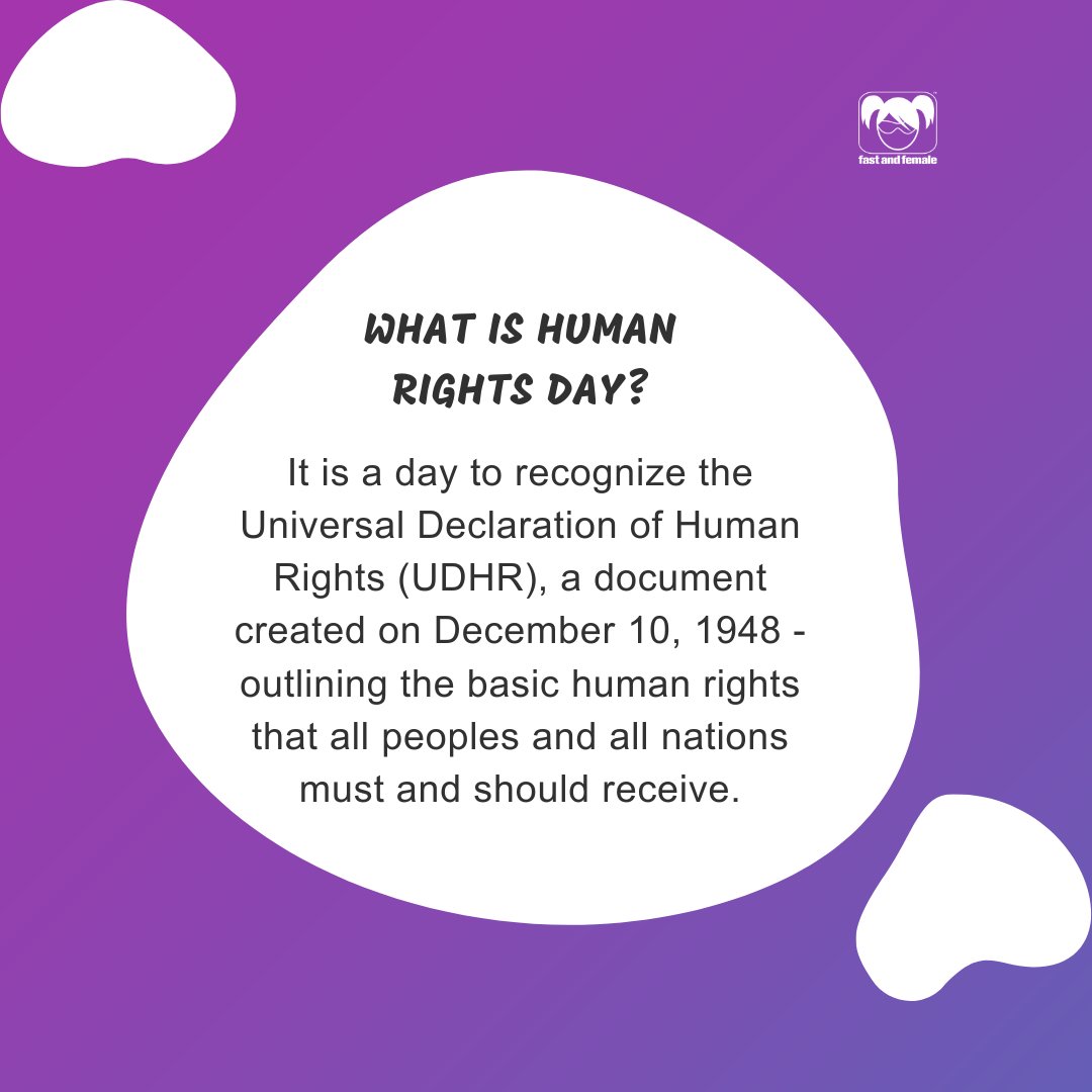 girlsforwardca's tweet image. Human Rights Day is celebrated annually around the world on Dec 10th! One of these rights includes THE RIGHT TO PLAY! Our mission at F&amp;amp;F is to help keep self-identified girls healthy and active in sports and physical activity!❤️
Help us with our mission at fastandfemale.com/givingtuesday/