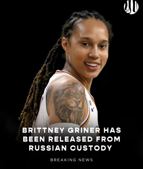 I like great news like this when I wake up  everyday. God is good. ⁦@brittneygriner⁩ is on her way home