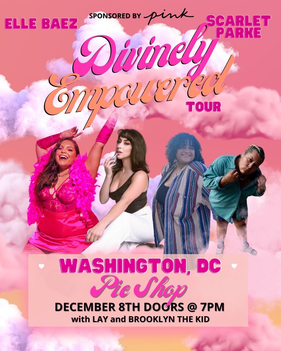 ellebaez's tweet photo. WASHINGTON, DC SHOW TONIGHT 💖 @pieshopdc @dreamgrlscarlet @VSPINK #dclivemusic #dcconcert #WashingtonDC #dmvconcert https://t.co/M4XFLvXLY0