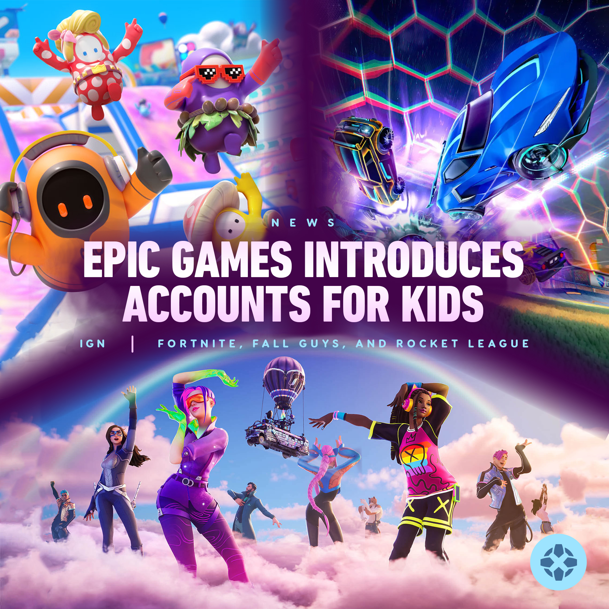 IGN on X: Epic Games' new child-specific accounts offer a host of  additional security features to ensure a safer and more structured  environment for younger players of popular titles like Fortnite, Rocket