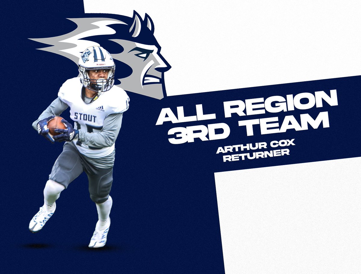 Congratulations to our three All-Region players!

Cannon Griner - S 2nd Team
Levy Hamer - WR 2nd Team
Arthur Cox - Returner 3rd Team