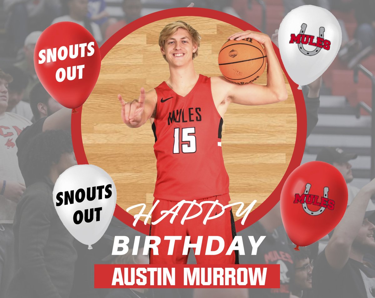 Mules Basketball (@ucmmbb) on Twitter photo MULES NATION!! We need your help in wishing a huge Happy Birthday to our Forward <a href="/AustinMurrow/">Austin Murrow</a>! Have a great day Boof!
#HoldTheRope MULES NATION!! We need your help in wishing a huge Happy Birthday to our Forward <a href="/AustinMurrow/">Austin Murrow</a>! Have a great day Boof!
#HoldTheRope