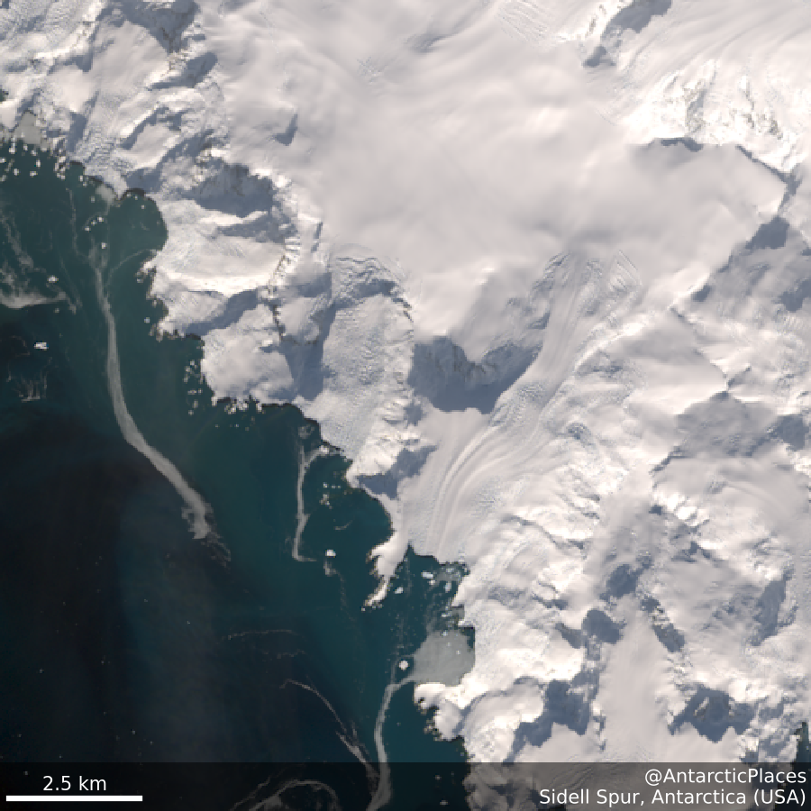 AntarcticPlaces's tweet photo. ❄Sidell Spur 64s 63ᴡ
A prominent spur, 1.5 miles long, projecting west from the main ì
mountain range of Brabant Island, Palmer Archipelago. The spur ì
has a narrow crest and abuts the north side of Rush Glacier; it ì
termin⋯
💾https://t.co/S71gPuubLX
🛰https://t.co/9LuMe0guHc https://t.co/9usn8suLnd