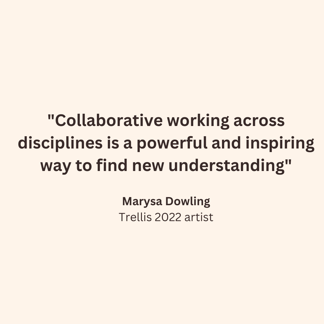 UCLEastEngage's tweet image. How can taking part in Trellis expand your artistic practice?

From gaining enriching new perspectives and seeing the impact of your work on the world, to developing new skills, hear 5 artists share what they learned &amp;amp; how their practice grew in novel ways
ucl.ac.uk/culture-online…