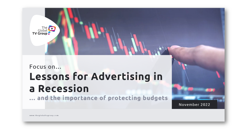 VABintel's tweet photo. The @GlobalTVGroup has compiled a collection of insights from international industry experts to help you navigate these uncertain times and to ensure that the brand decisions you make today set you up for success tomorrow. Download below. #advertising #recession