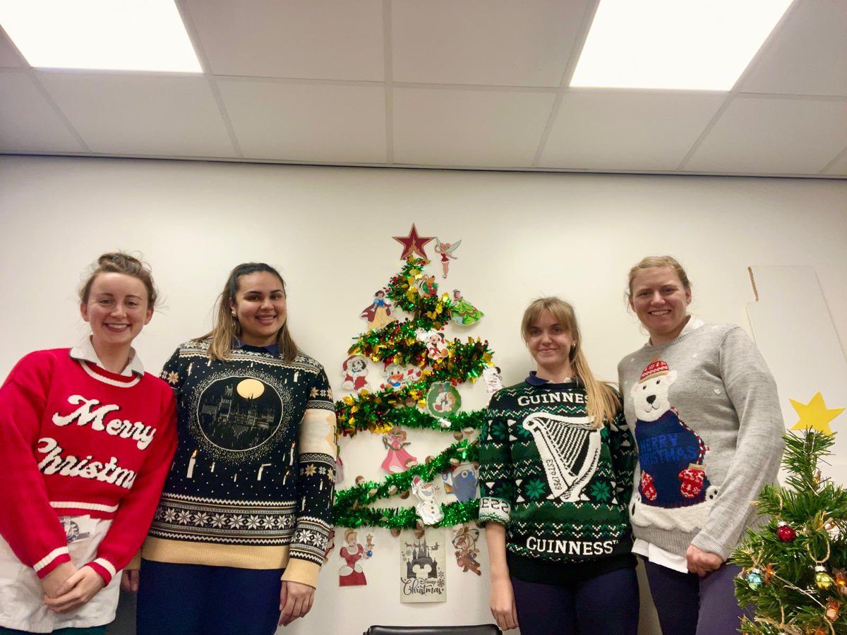 Some of our lovely OTs and PTs enjoying Christmas jumper day!