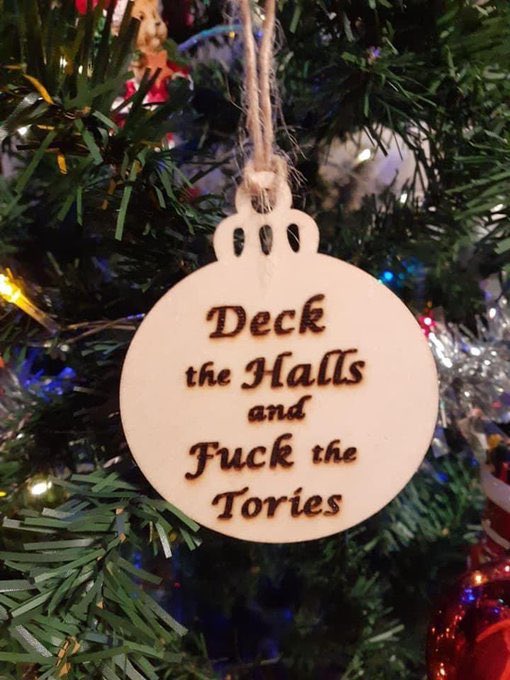 Putting the tree up #ToriesDestroyingOurCountry
