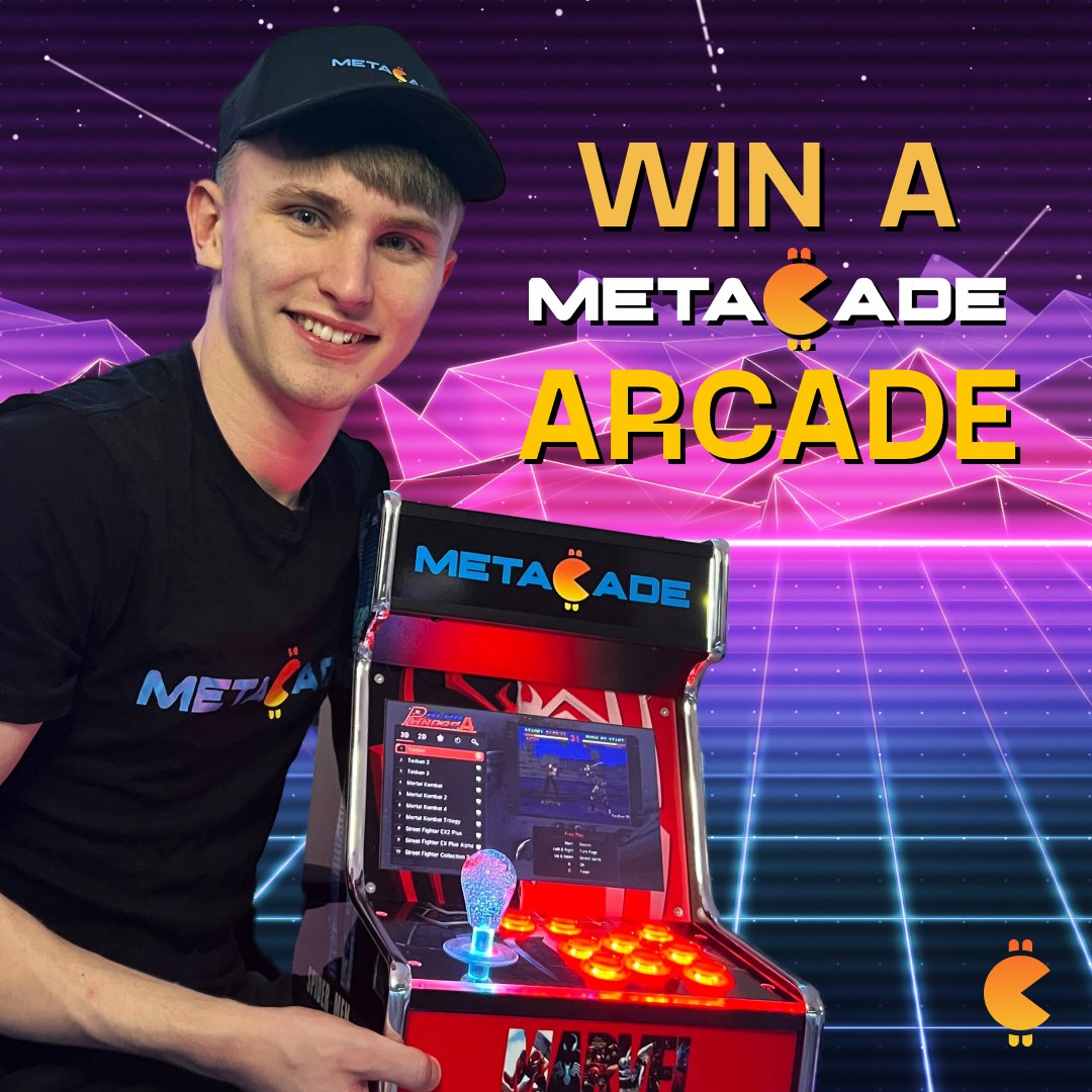 🕹️ARCADE MACHINE GIVEAWAY #6🕹️

Complete the following task to WIN 1 ARCADE MACHINE worth $500💵🎉

Task:
1. Like, Retweet, Follow @metacade_
2. Tag 3 friends
3. Join Discord &amp; Telegram (linktr.ee/metacade_)

Duration: 48 hours ⌛

#giveaway #metaverse #ps5 #xbox