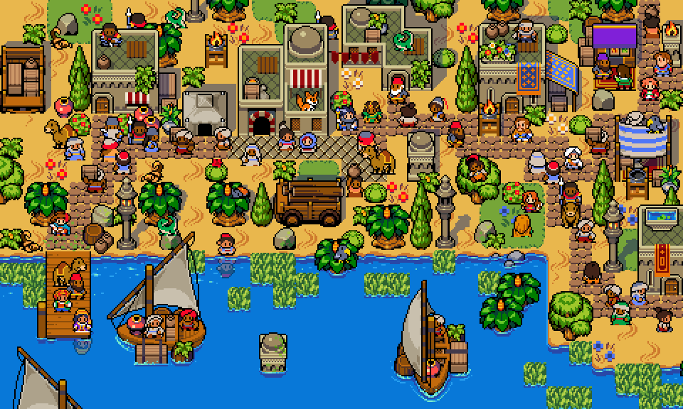 Desert Town #pixelart #픽셀아트 #ドット絵