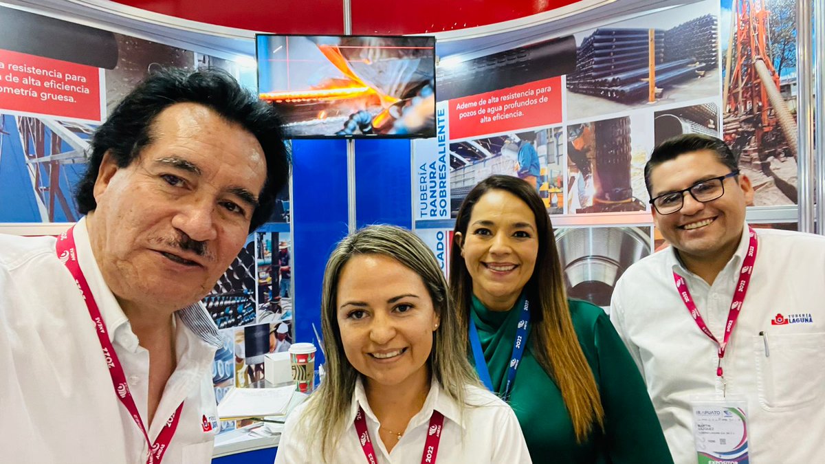 TuberiaLaguna's tweet photo. Nuestro equipo presente #ConvencionAneas2022
Visítanos stand 120
.
.
#UnaBaseSólidaParaProyectosExitosos #TuberiaLaguna https://t.co/7Okjr8wRt4
