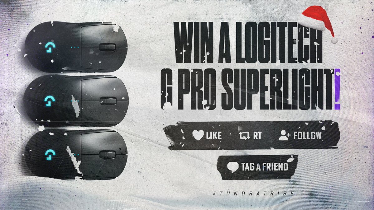 To celebrate a fantastic year for Tundra Fortnite, we're giving away 3 Logitech Superlight Pros this holiday season 🎄🎁 To Enter follow these steps: 1⃣ LIKE this tweet 👍 2⃣ RETWEET ♻️ 3⃣ TAG a friend 🫂 4⃣ FOLLOW @TundraFortnite 🐐 Ends 12th December - 6PM CEST*