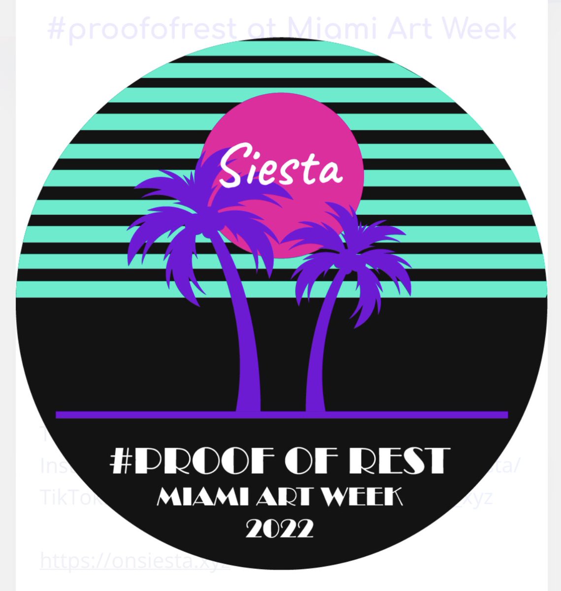 onSiesta_xyz's tweet photo. Did you get your #proofofrest POAP in Miami? https://t.co/3Kwu8O8HPQ