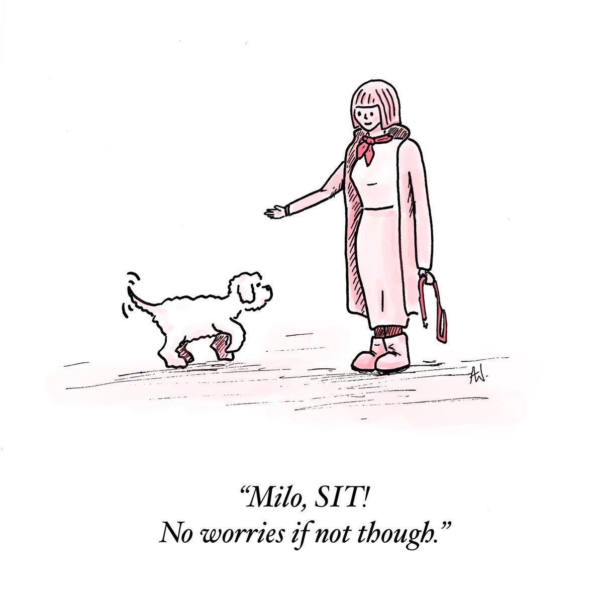 AndyWaddams's tweet photo. The goodest of boys? 🐾

#cartoon #cartoons #funny #comic #sketch
#dog #doggos #training #polite #noworries #dogmom https://t.co/fdbxa79MY0
