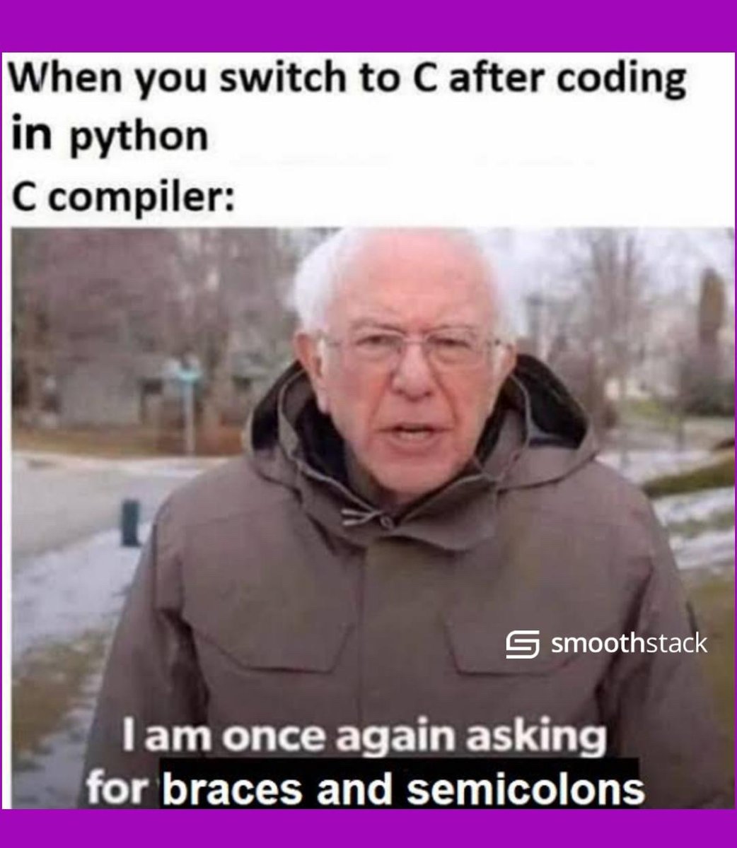 Smoothstack's tweet photo. Are you C or Python developer, tell in the comments👇👇👇

#softwareengineer #coding #codinglife #softwareengineering #softwareengineerlife #smoothstack #computerengineering #software #softwaredeveloper https://t.co/fX8UHXwsIi