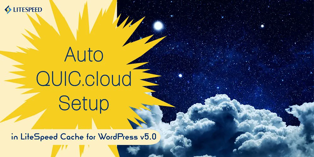 litespeedtech's tweet photo. LiteSpeed Cache for WordPress includes the Automatic QUIC.cloud Setup feature. Give it a try and simplify the CDN onboarding process: https://t.co/QVkX27Hdmv #lscwp #wordpress #cache #cdn https://t.co/WXZjBwzRNy