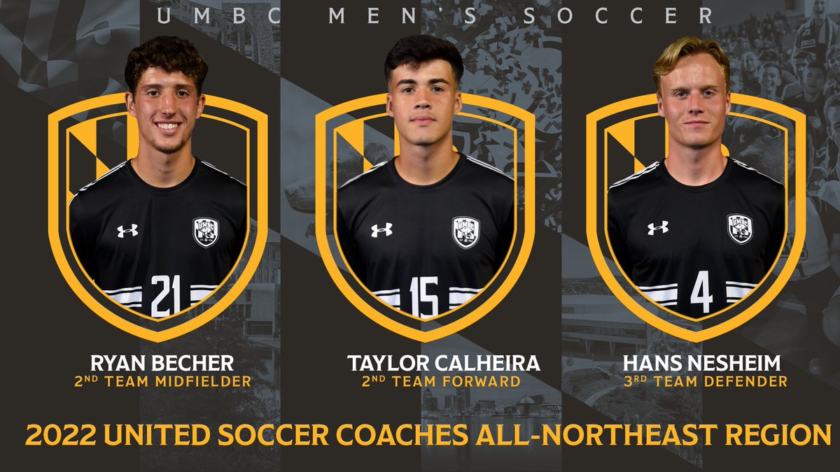 UMBC Athletics (@umbcathletics) on Twitter photo .<a href="/UMBCMensSoccer/">UMBC Men's Soccer</a> Calheira, Becher, Nesheim Named to United Soccer Coaches All-Region Team bit.ly/3Bn1rkK #RetrieverNation .<a href="/UMBCMensSoccer/">UMBC Men's Soccer</a> Calheira, Becher, Nesheim Named to United Soccer Coaches All-Region Team bit.ly/3Bn1rkK #RetrieverNation
