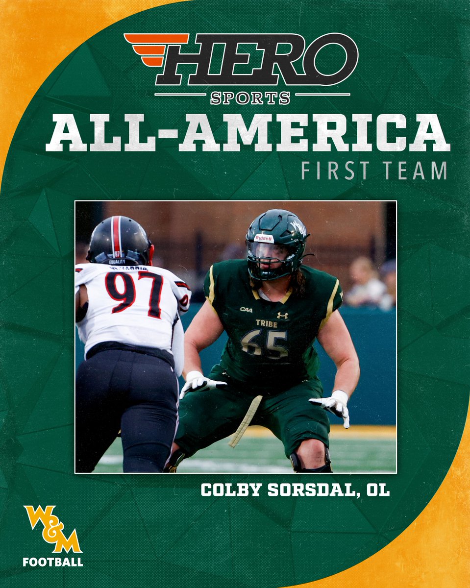 WMTribeFootball's tweet image. 🏅🏅🏅🏅 𝐅𝐨𝐮𝐫 𝐖&amp;amp;𝐌 𝐒𝐭𝐚𝐧𝐝𝐨𝐮𝐭𝐬 𝐄𝐚𝐫𝐧 @HEROSports_FCS 𝐀𝐥𝐥-𝐀𝐦𝐞𝐫𝐢𝐜𝐚 𝐇𝐨𝐧𝐨𝐫𝐬

📰 bit.ly/3F567N6

#GoTribe