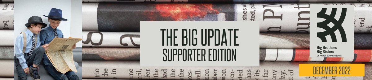 BBBSPEI's tweet photo. Since The Big Update is brand new, it means you can help shape what it looks like. What kind of content would you like to see? If you have any suggestions or requests for the next edition, comment or contact us at info@bbbspei.ca! #MentoringMatters #TheBigUpdate #BiggerTogether https://t.co/e6ialcL3Ob