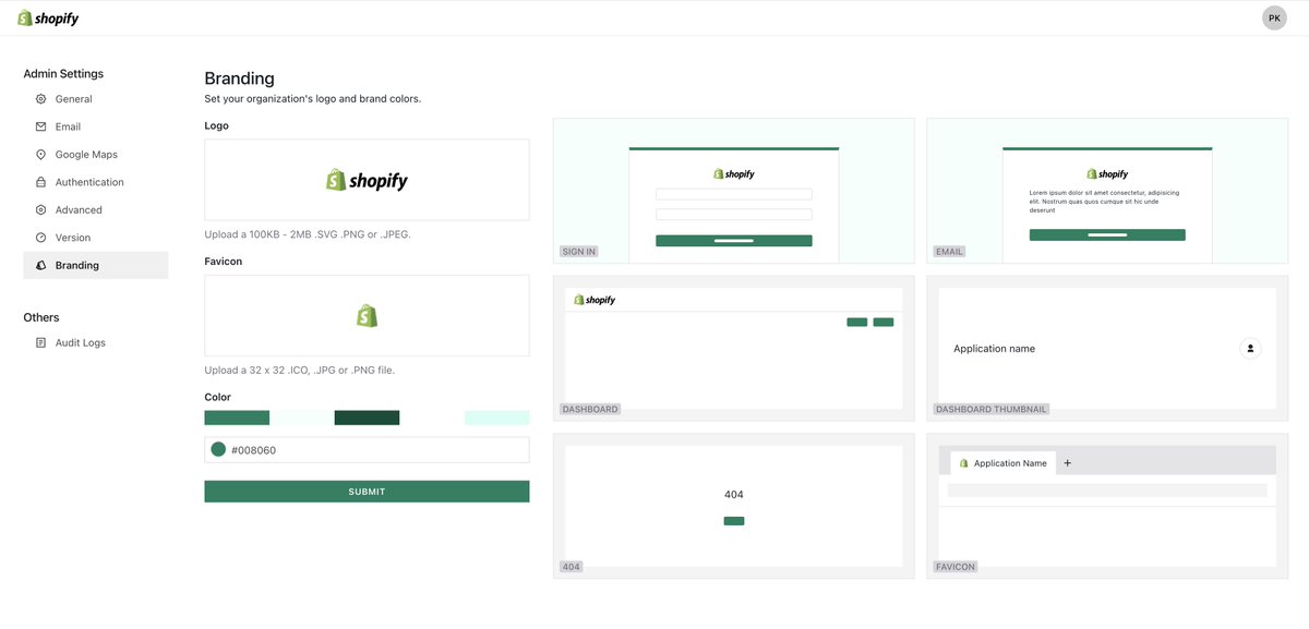 Custom Branding for Appsmith workspaces and apps is coming soon to Appsmith Business!

With just two uploads and two clicks, your end-users will see an app that’s branded to your color palette and logo. 🎉