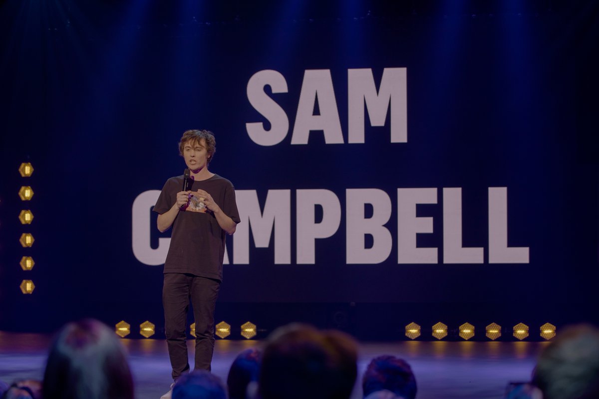 Fresh from winning The Edinburgh Fringe Award, Sam Campbell is performing next on the show tonight! 🎉