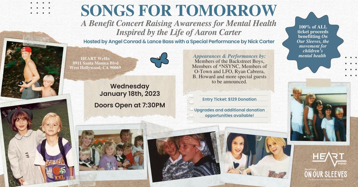 As we still mourn the loss of our brother, my sister and I turn our focus to what we can do to try to make a difference and raise awareness.

Seetickets.us/songsfortomorr…