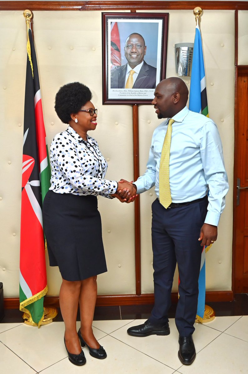 Hon. Beatrice Kemei Chebaibai (@beatricekemei_) on Twitter photo Today, I paid a courtesy call to the cabinet minister for Roads,transport and public work <a href="/kipmurkomen/">KIPCHUMBA MURKOMEN, E.G.H</a> .We discussed matters infrastructure in the country and I am convinced that with such kind of zeal and committment , Mbele iko sawa. Today, I paid a courtesy call to the cabinet minister for Roads,transport and public work <a href="/kipmurkomen/">KIPCHUMBA MURKOMEN, E.G.H</a> .We discussed matters infrastructure in the country and I am convinced that with such kind of zeal and committment , Mbele iko sawa.