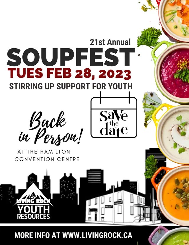 SOUPFESTinHamON's tweet photo. Now registering #restos for #Soupfest2023 scheduled Tuesday February 28/23. #backinperson #hamont #burlon #dundas #stoneycreek #westdale https://t.co/EnYGaeKPCw