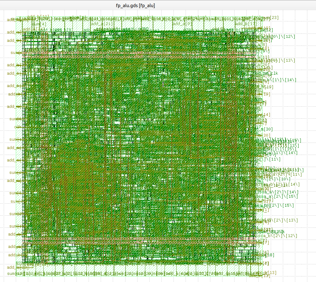 mukul_lokhande3's tweet photo. FP_ALU GDS-II design using the Caravel User Project based on @GoogleOSS OpenLane to automate flow with SkyWater130 and GF180MCU PDK #zerotoasic https://t.co/8ogHyNRczX