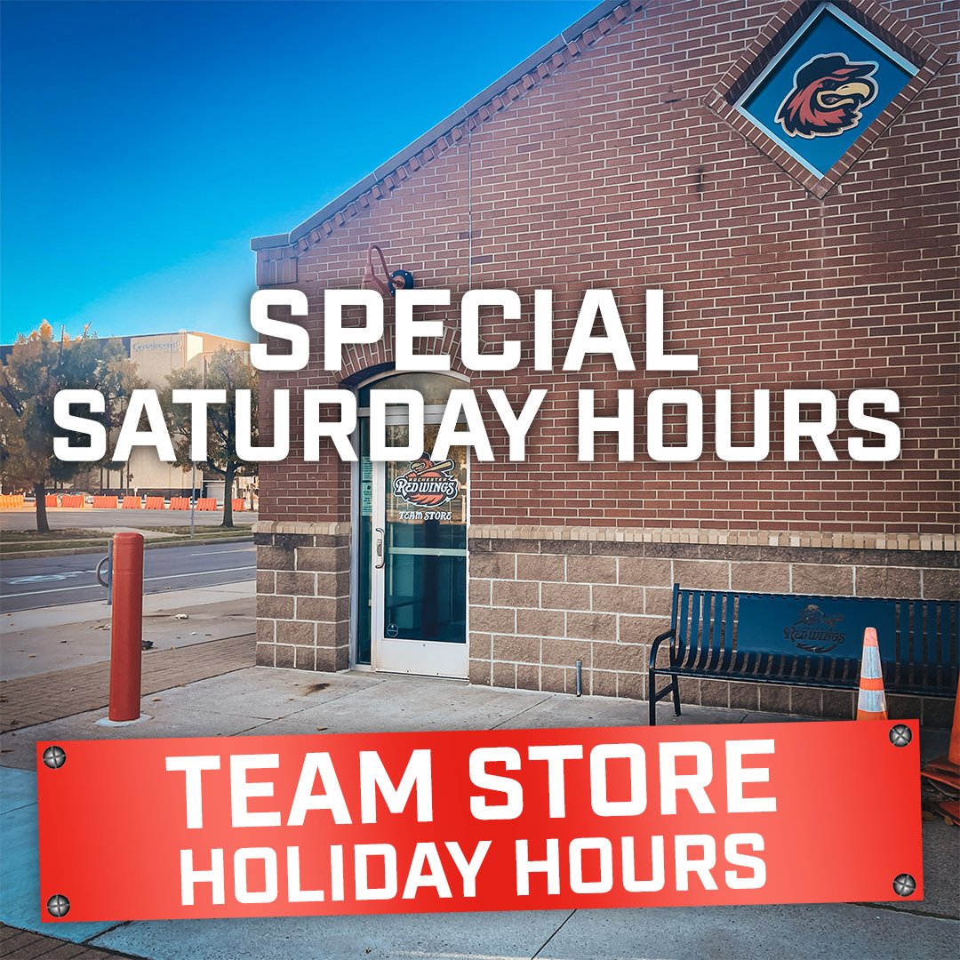 Rochester Team Store Holiday Hours