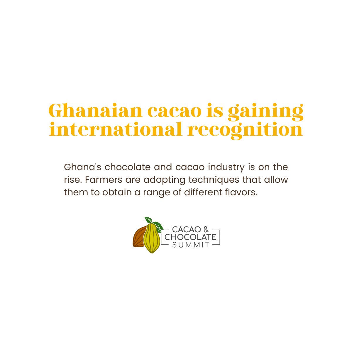 CacaoChocSummit's tweet photo. Combined efforts from all members of the supply chain actors are needed to continue yielding positive results.
.
.
La unión de los actores de la cadena es clave para obtener resultados.
.
.
@ConexionChoc
@rikoltoLA
@FCIA_org https://t.co/Gt5jCjfb9h