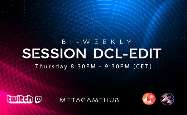 mgh_metadev's tweet photo. Prepare to connect in 1 hour Together with
@Decentraland we are looking for #metaversebuilders to try out our free open-source #DCLEdit tool!
Designed to work seamlessly with the #DCLsdk โ
join us this Thursday!
๐จ: https://t.co/VLUngwIGQj
๐ฌ: https://t.co/zQUIZ6bhMN https://t.co/CyEgFTcafC