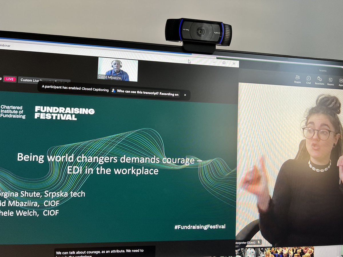 Really interesting <a href="/CIOFtweets/">Chartered Institute of Fundraising</a> #FundraisingFestival conference today, in particular the #EDI talk by <a href="/DavidMbaziira/">David Mbaziira</a> and colleagues as well as the amazing <a href="/mariecurieuk/">Marie Curie</a> presentation about cultivating future leaders. Loved the quiz at the end! #DeafSanta