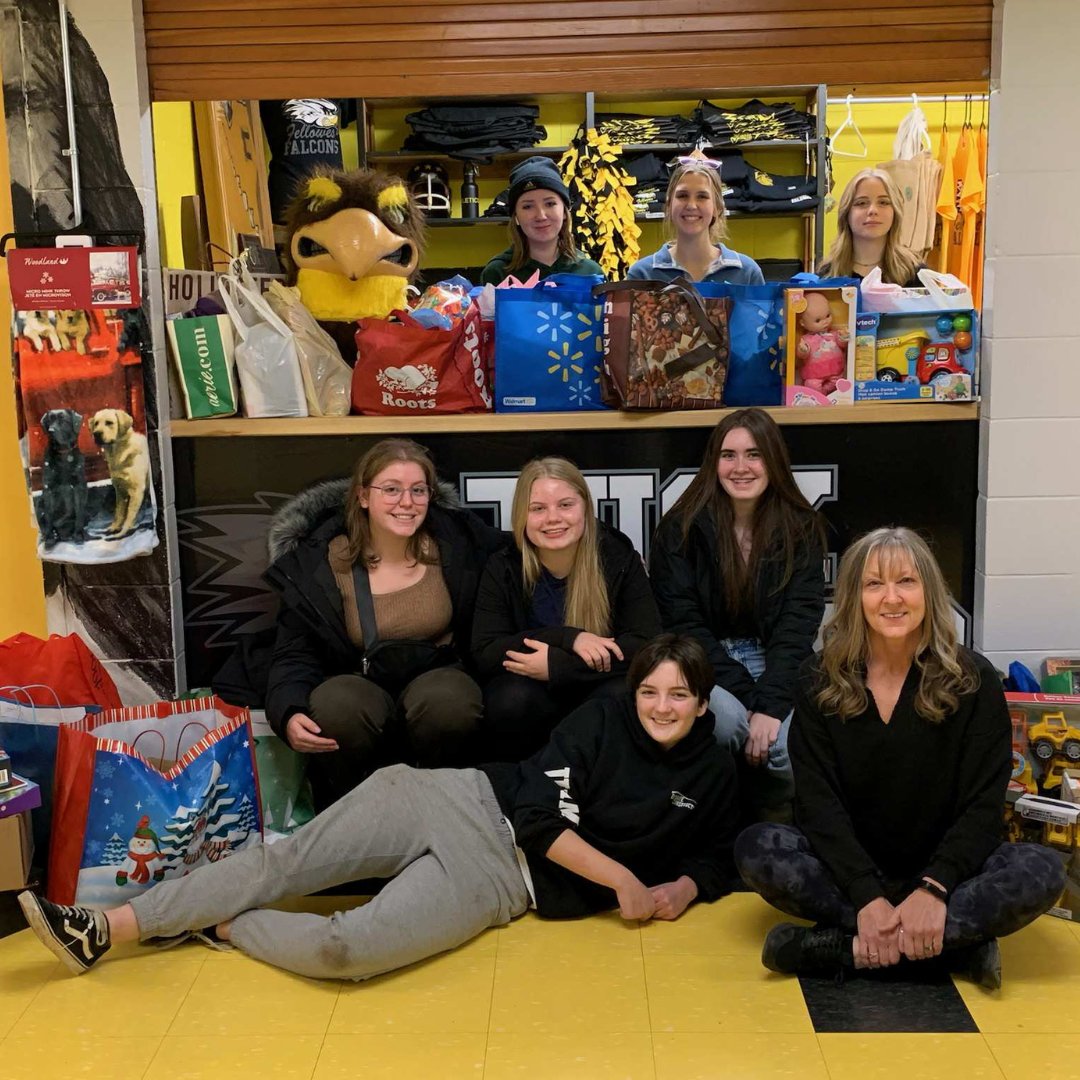 FHS gave back to their local community by raising money &amp; purchasing gifts for 30 people through the Angel Tree Program. This charitable exercise saw the athletic council work with the Bernadette McCann House and local shelters to help brighten the holiday season for others.