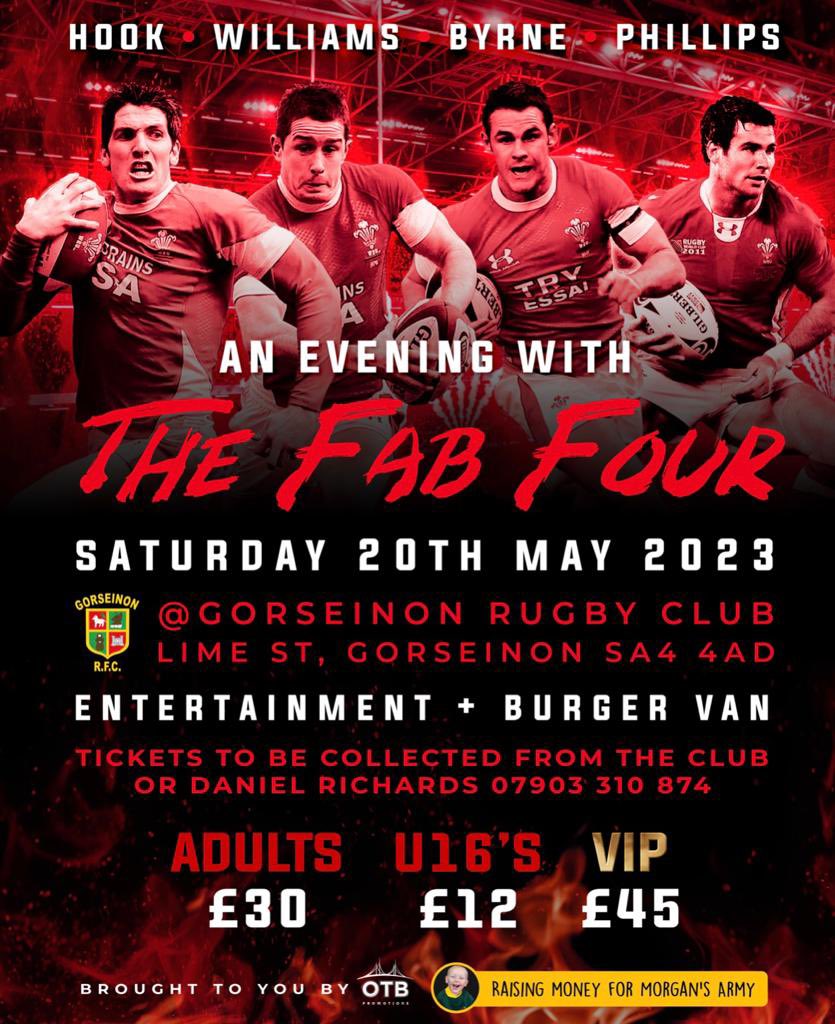This is going to be a wicked night, 
The perfect Christmas gift to rugby fans🎁 

To purchase tickets visit OTB Promotions VIP on Facebook or Instagram
