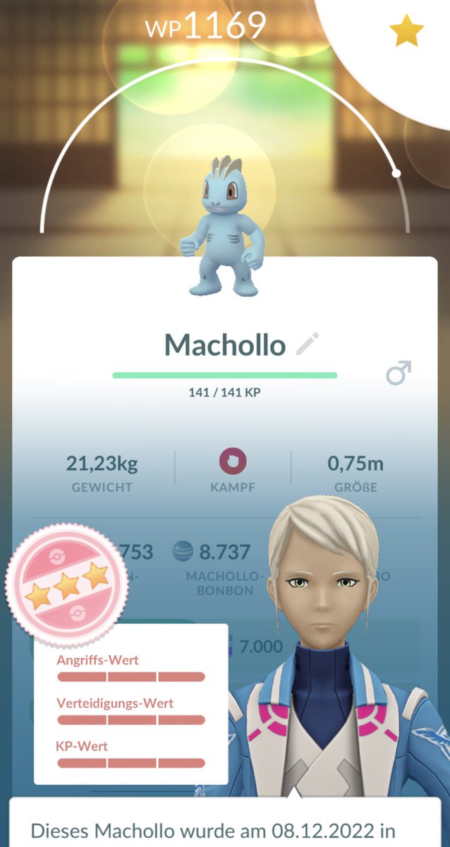 KathaBlueSky's tweet photo. Moin Moin ⚓️
❄️✨0 Lucky 🍀 Day 0✨❄️
Snow #Shinyluck #makuhita another #nundo #kicklee and #hundo #Machollo :o)
#GOsnapshot #PokemonGO https://t.co/H7RiPVVlD0