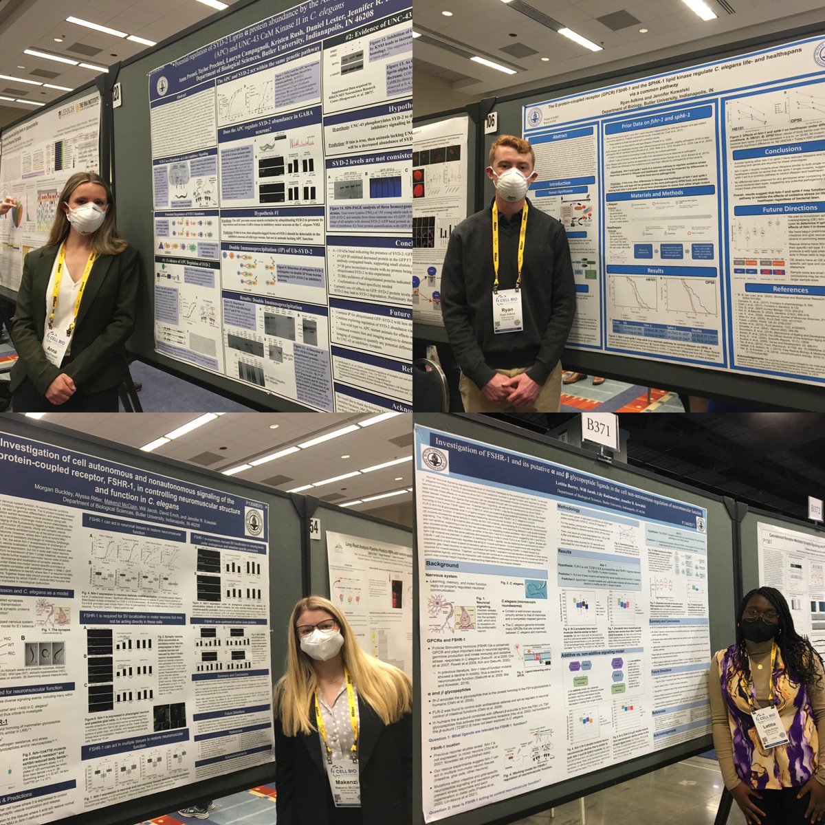 ButlerUlas's tweet image. Five @butleru students attended the ASCB-EMBO meeting: Ryan Adkins (Bio/Biochem), Anna Pressel (Biochem), Letitia Bortey (Bio/Spanish), Makenzi McClain (Health Sciences) and Jack Paras (Bio). Letitia also won 2nd place in the poster competition! @ButlerBiology @BU_chemistry