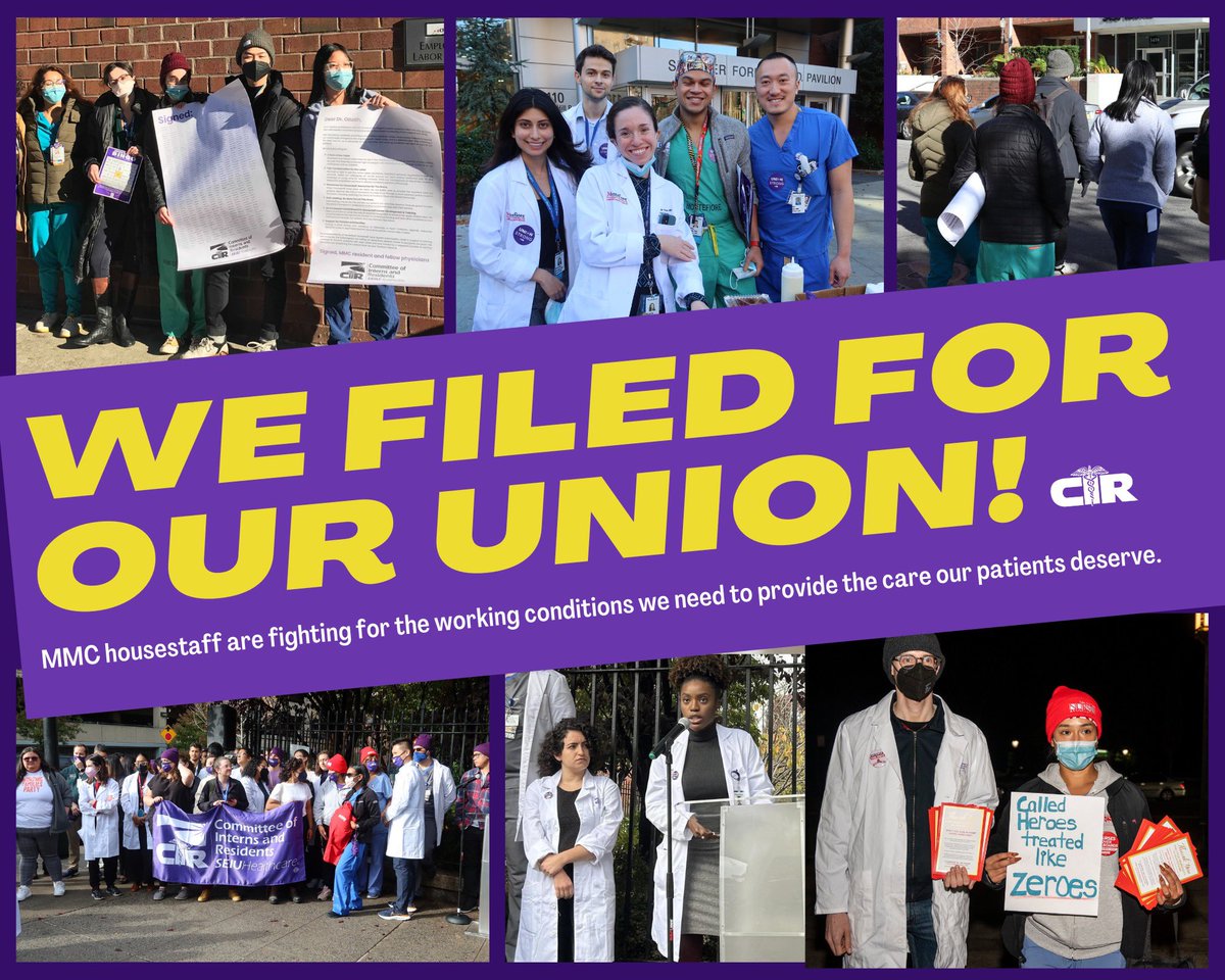 We, the resident and fellow physicians at <a href="/MontefioreNYC/">Montefiore Health System</a> just filed for our union election with the <a href="/NLRB/">NLRB</a>!