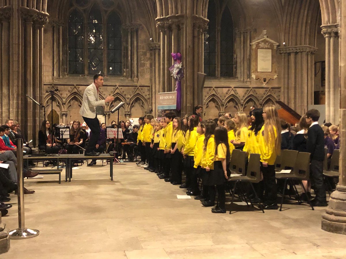 Well done to our Juniors and Intermediatesfor their outstanding performance at Lichfield Cathedral this week. Huge well done to our <a href="/WGPrimary/">Wylde Green Primary</a> Spotlight choir who joined us too!
The combined sound with a the school choirs, plus the RSCO Youth was spine tingling!