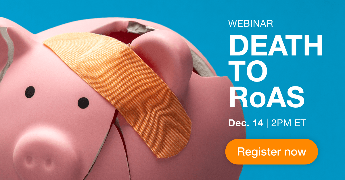 ExclusiveTweet's tweet photo. Single-channel return on ad spend (RoAS) was once a stepping stone of campaign measurement; in a diverse digital world, it’s a relic. Register for our 12/14 webinar to step into a new world of measurement and attribution.
https://t.co/wlcgbRpPyI https://t.co/aeOjT09lEX