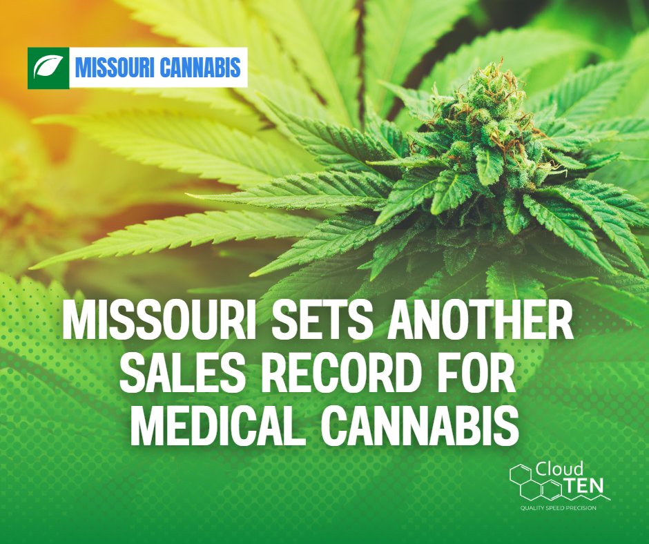 With record sales of $35.56 million in November, Missouri now tops $349.98 million in cannabis sales for the calendar year.

Read more: ow.ly/KVZF50LYI9h 

To learn about our Cannabis Testing Lab, visit cloudtenlab.com.

#TENcares #MedicalMarijuana #MissouriCannabis