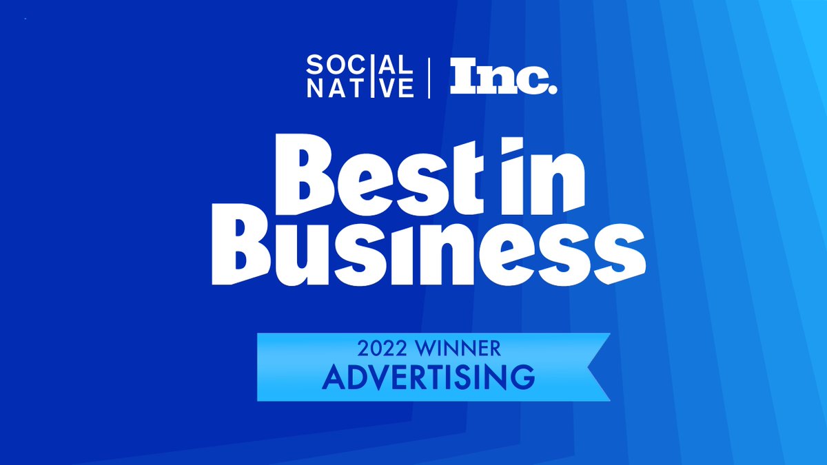 We are honored to announce Social Native has been awarded with <a href="/Inc/">Inc.</a>'s Best in Business for Advertising.