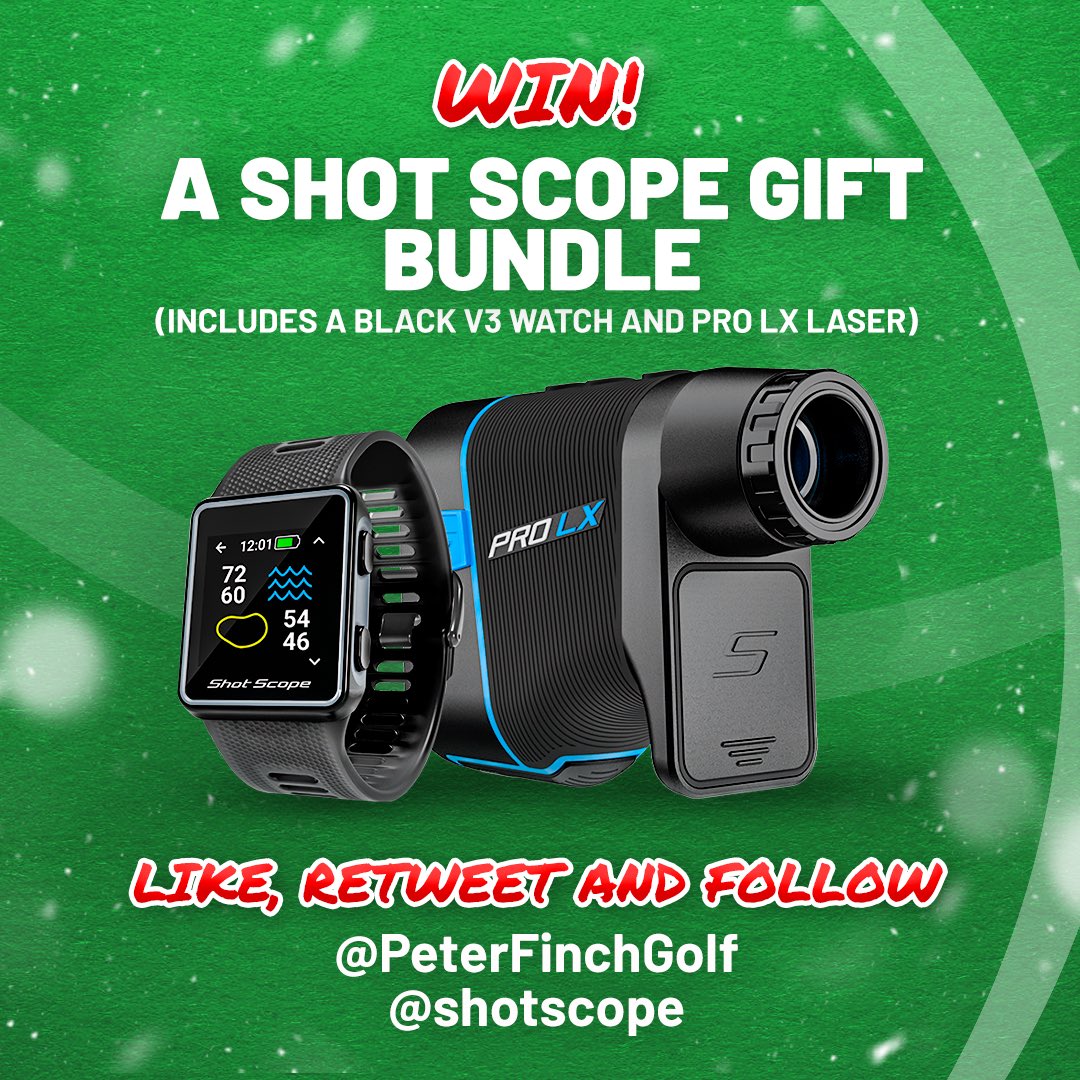 Win a SHOT SCOPE GIFT BUNDLE!!!! 🎁😍 TO ENTER: ❤️, RETWEET, Follow me and @shotscope (Bundle includes a Black V3 watch and PRO LX laser🎅) The closing date for entries is December 31st. To have the best chance of winning ALSO ENTER on my Insta and TikTok too!