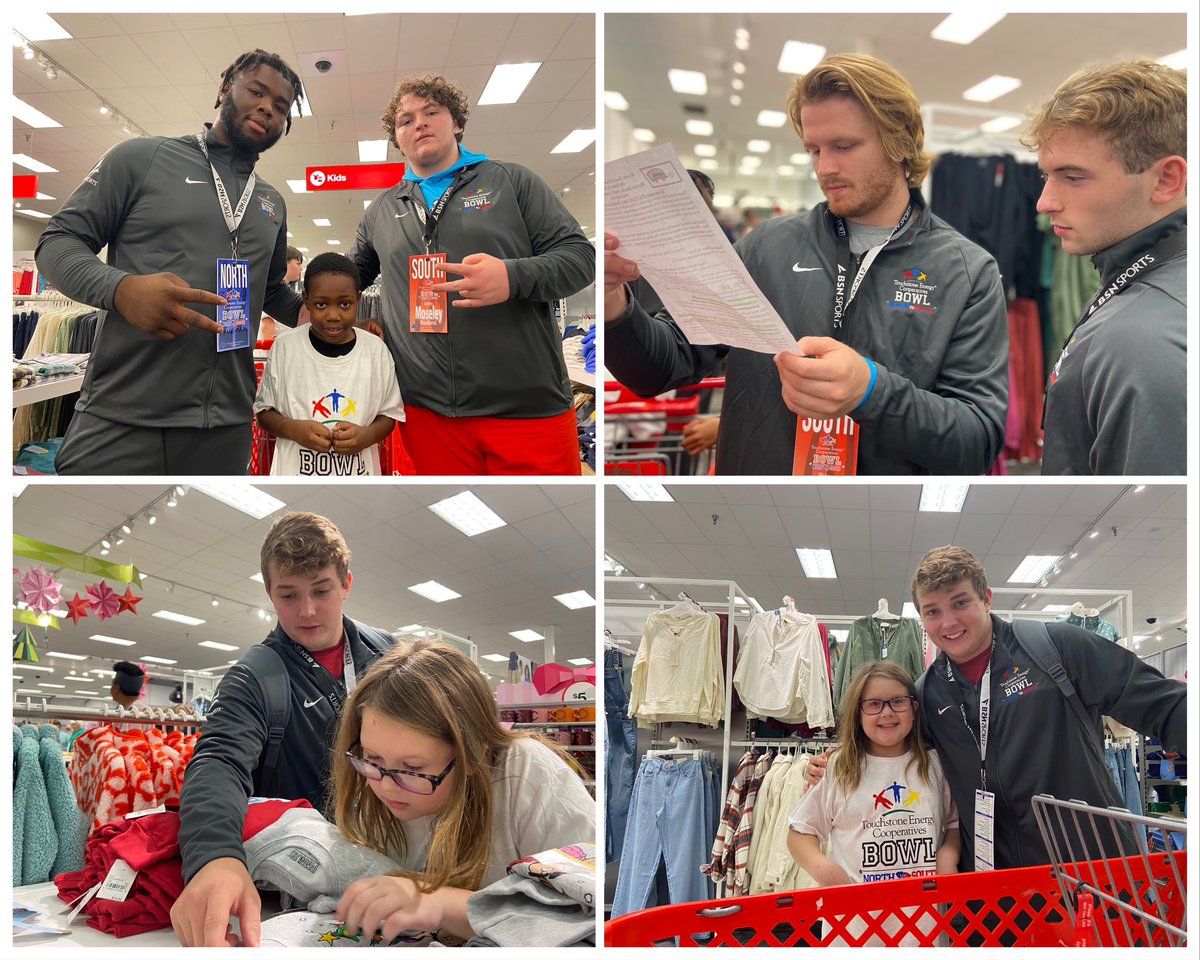NorthSouthFB's tweet image. It is not always about football during the Touchstone Energy North South All Star game! @TSECooperatives @Target #TouchstoneEnergyBowl