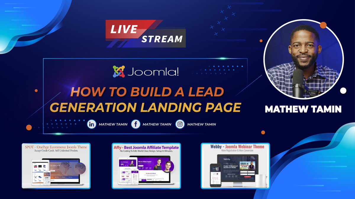 Join me LIVE on YouTube TONIGHT at 9:15 pm EST to learn how to build a professional high converting lead generation landing pages for any type of business. Preview training here: youtu.be/svgo8q4K9pQ

#Joomla #nocode #LeadGeneration #digitalmarketer