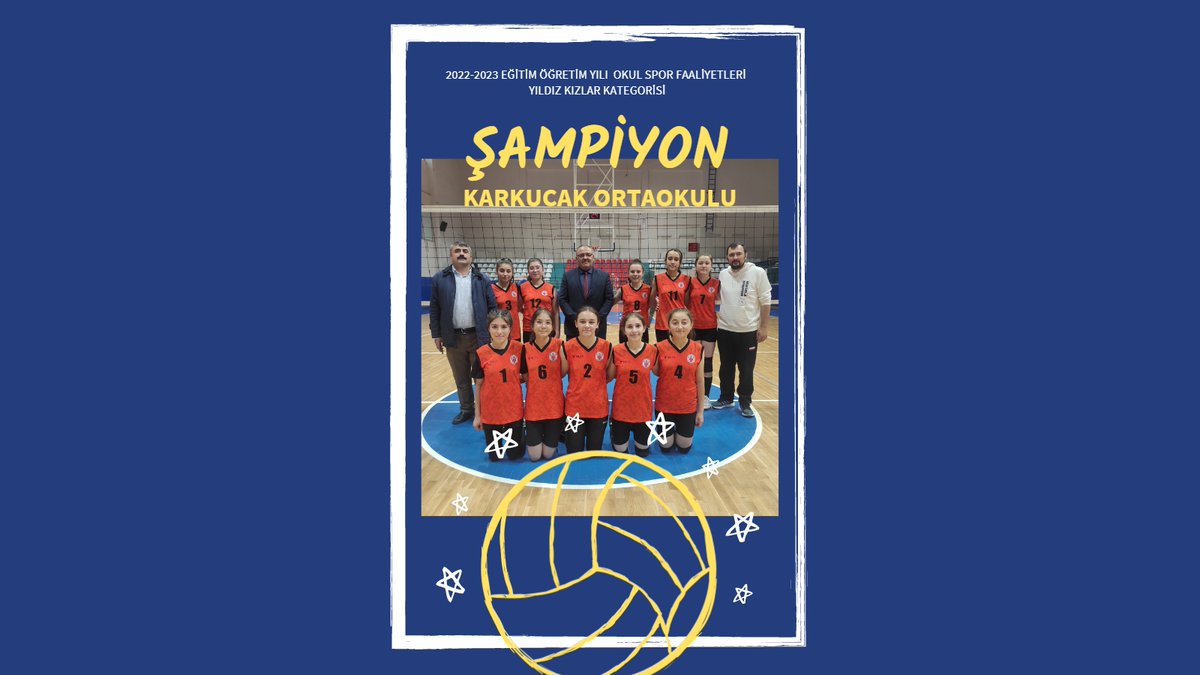 vezirkoprumem's tweet photo. 2022-2023 Eğitim Öğretim Yılı okul sporları faaliyetleri kapsamında gerçekleşen müsabakalarda çeyrek finalde Atakum Recep Tanrıverdi Ortaokulu'nu, yarı finalde de Özel Final Ortaokulu'nu mağlup eden Karkucak Ortaokulu Yıldız Kızlar Voleybol Takımı; https://t.co/ufMcdWvlte