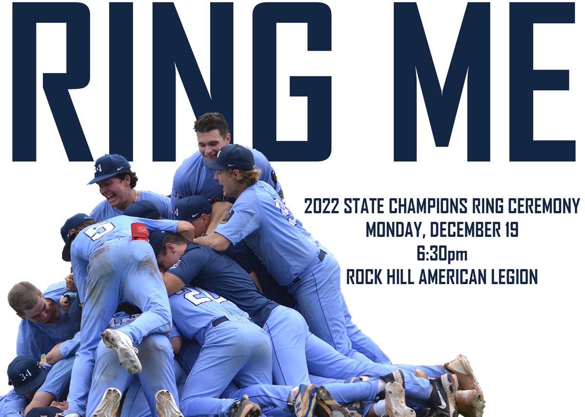 Rock Hill Post 34 (@rhpost34) on Twitter photo We will see you Monday the 19th, to celebrate a special team! We will see you Monday the 19th, to celebrate a special team!
