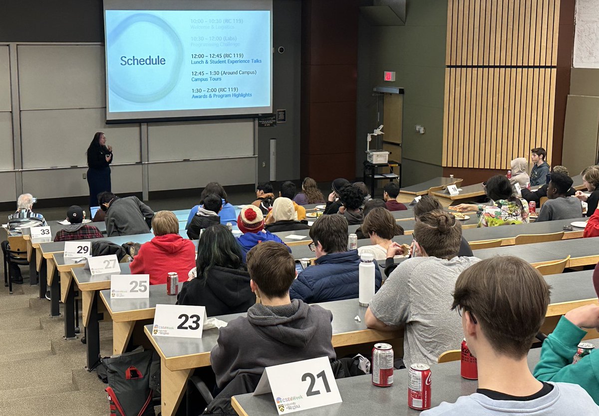 ohoeber's tweet photo. Organized a Python Code Camp for 85 grade 11 and 12 students from five Regina and area schools today, as part of our #CSEdWeek outreach. It was great to see so many future computer scientists and to give them a glimpse into university life.@UofRScience @UofRegina @SaskCode @RDIEC https://t.co/0ephXhpBA2